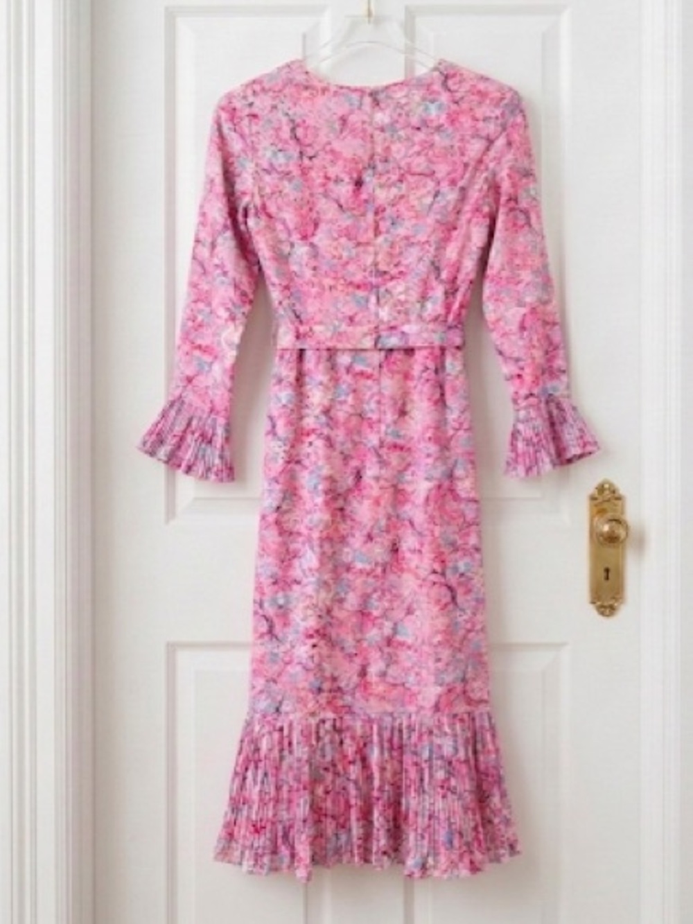 Vintage Posh by Jay Anderson Pink Floral Midi Dress Size 2 - Picture 8 of 13